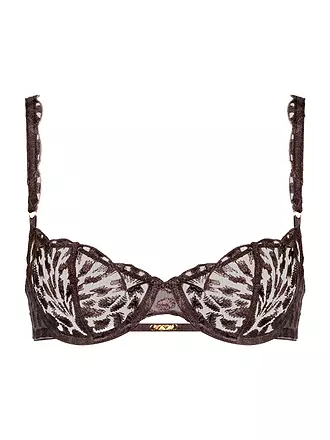 AUBADE | Soutien-gorge à armatures, bonnet demi-coque CRAZY IN LOVE marron satiné | 